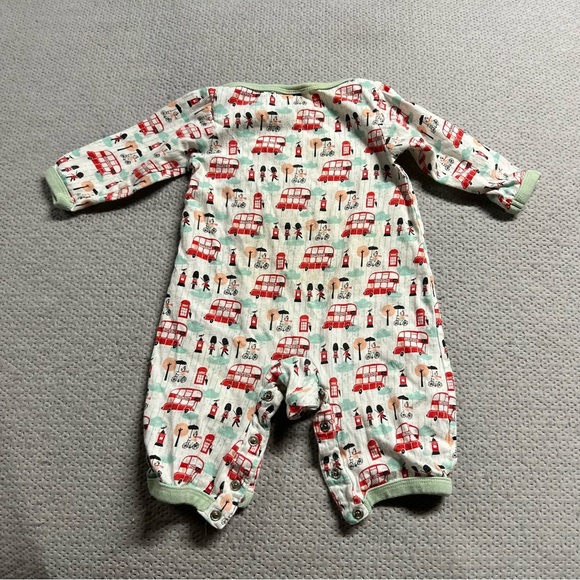 ⭐ Little Red Bus London England Graphic Print Bodysuit 100% Cotton 0-6 Months - Picture 6 of 6
